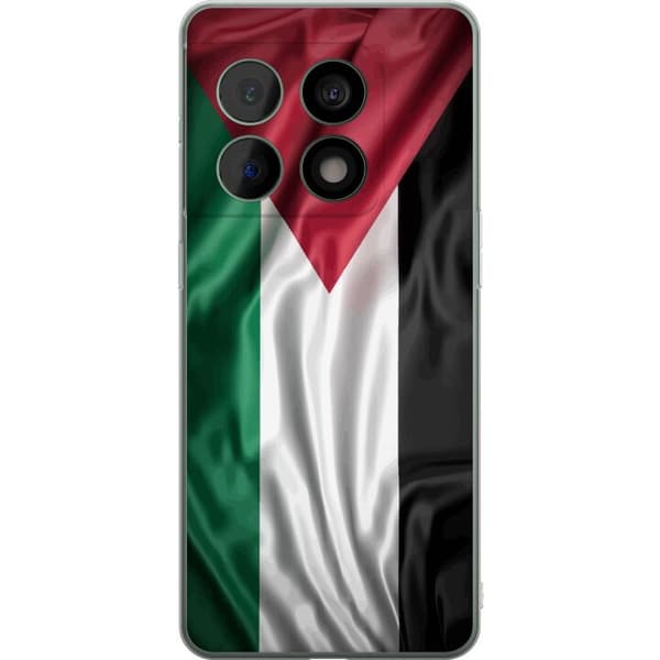 OnePlus 10 Pro Gennemsigtig cover Palestinaflaget – ikonisk frihedssymbol i rød, sort, hvid og grøn