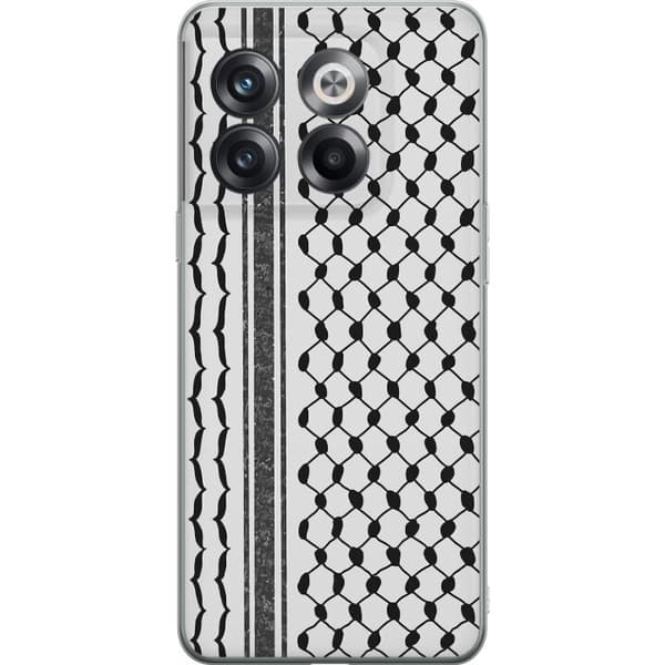 OnePlus 10T Läpinäkyvä kuori Palestiinalainen kuvio - perinteiseen tyyliin inspiroima keffiyeh-kangas