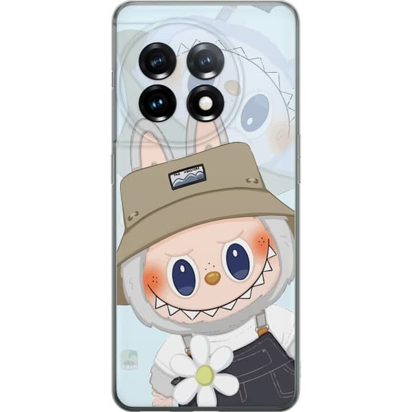 OnePlus 11 Genomskinligt Skal Labubu med hatt – Pop Mart-figur Mr. Butcher i retro stil med karaktär