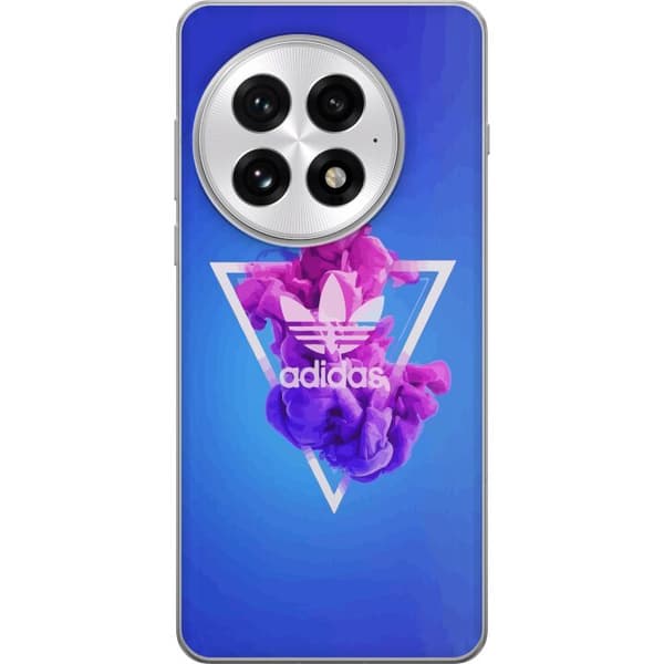 OnePlus 13 Läpinäkyvä kuori Adidas-inspiroitunut sininen muotoilu - urheilullinen motiivi retro-vibeillä sinisissä sävyissä