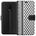 Miniatyrbilde 1 av 3: OnePlus 6T Lommeboketui Palestinsk mønster - inspirert av tradisjonell stil keffiyeh-stoff