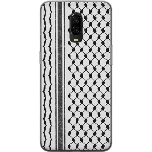 OnePlus 6T Läpinäkyvä kuori Palestiinalainen kuvio - perinteiseen tyyliin inspiroima keffiyeh-kangas