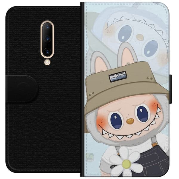 OnePlus 7 Pro Lompakkokotelo Labubu hattuineen - Pop Mart -hahmo Mr. Butcher retrotyylillä ja luonteella