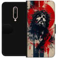 Miniatyrbillede 1 af 3: OnePlus 7 Pro Tegnebogsetui Jesus med kors - kristent motiv med stærk symbolik om tro og håb