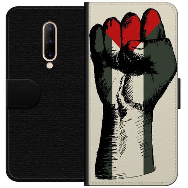 OnePlus 7 Pro Tegnebogsetui Hånd bundet i Palæstinas farver - kraftfuldt symbol for frihedsbevægelsen