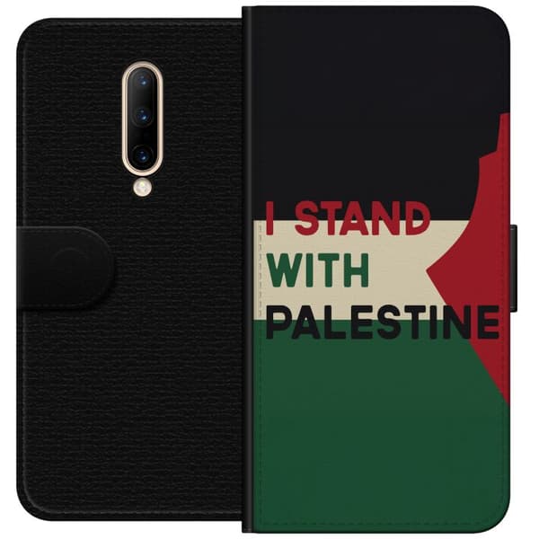 OnePlus 7 Pro Lompakkokotelo Pysähdy Palestiinan puolesta - solidaarisuussuunnittelu vahvalla viestillä