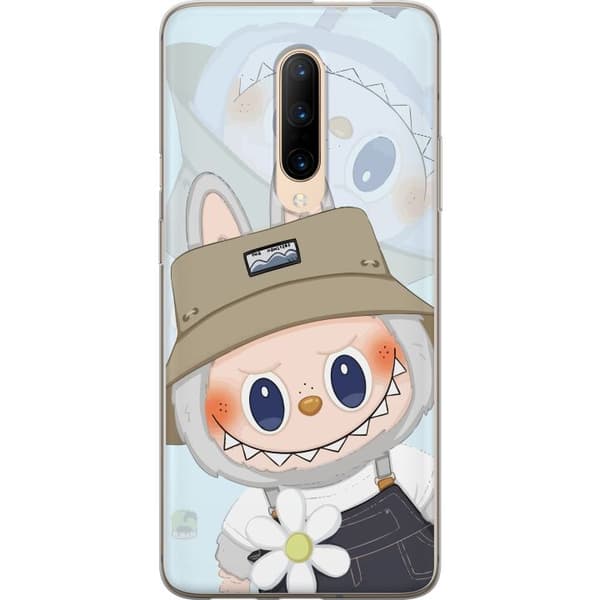 OnePlus 7 Pro Läpinäkyvä kuori Labubu hattuineen - Pop Mart -hahmo Mr. Butcher retrotyylillä ja luonteella