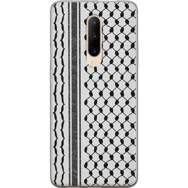 OnePlus 7 Pro Gennemsigtig cover Palæstinensisk mønster - inspireret af traditionel stil keffiyeh-stof