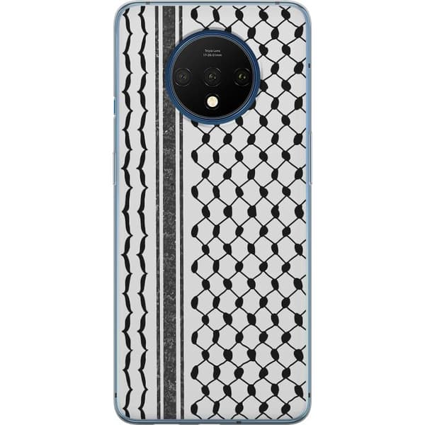 OnePlus 7T Gennemsigtig cover Palæstinensisk mønster - inspireret af traditionel stil keffiyeh-stof