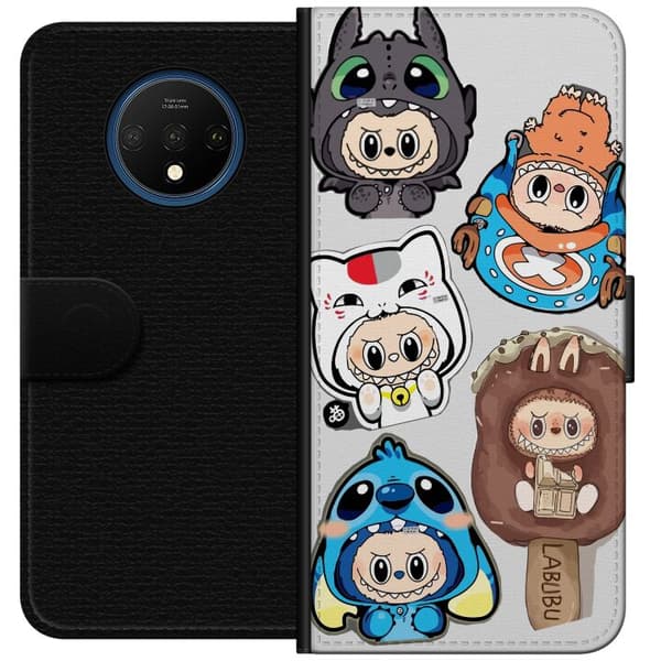 OnePlus 7T Lommeboketui Labubu figure samling - Pop Mart Labubu The Monsters i fargerik design