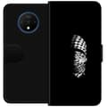Miniatyrbillede 1 af 3: OnePlus 7T Tegnebogsetui Keffiyeh-mønster - klassisk sort-hvid palæstinensisk tørklæde med kulturel betydning