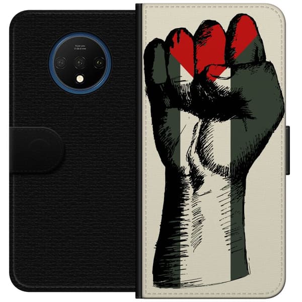 OnePlus 7T Lommeboketui Hand knyttet i Palestinas farger - kraftig symbol for frihetsbevegelsen