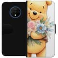 Miniatyrbilde 1 av 3: OnePlus 7T Lommeboketui Nalle Puh med blomster - klassisk barnefavoritt i en blomstrende vår miljø