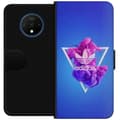 Miniatyrbillede 1 af 3: OnePlus 7T Tegnebogsetui Adidas-inspireret blåt design - sporty motiv med retrovibe i blå toner