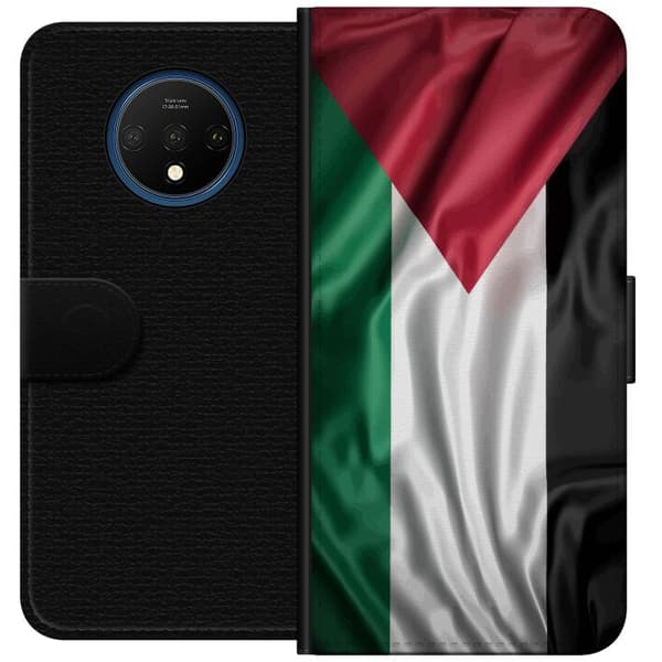 OnePlus 7T Lommeboketui Palestinaflagget – ikoniskt symbol på frihet i rødt, svart, hvitt og grønt