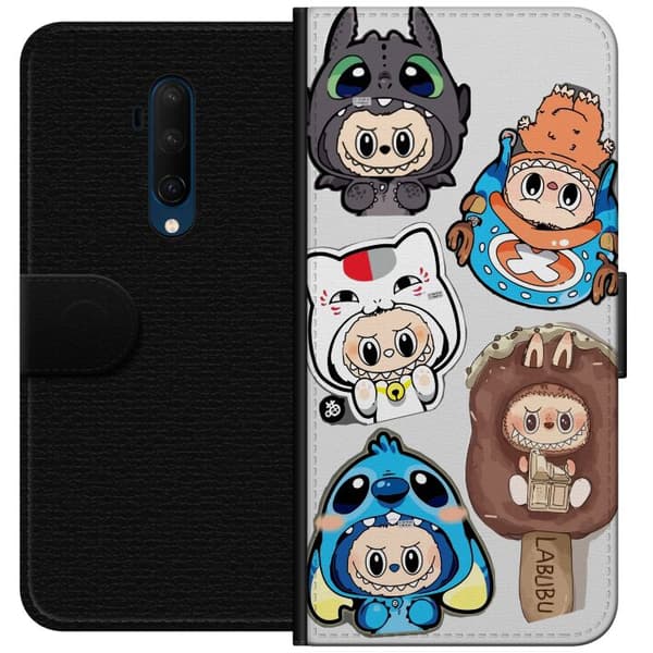 OnePlus 7T Pro Plånboksfodral Labubu figursamling – Pop Mart Labubu The Monsters i färgglad design
