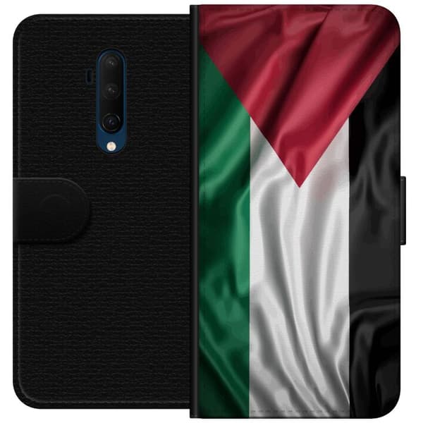 OnePlus 7T Pro Tegnebogsetui Palestinaflaget – ikonisk frihedssymbol i rød, sort, hvid og grøn