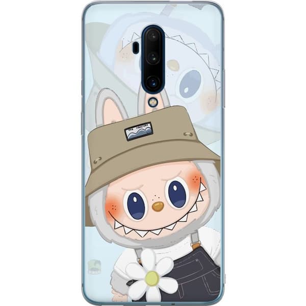 OnePlus 7T Pro Gennemsigtig cover Labubu med hat - Pop Mart figur Mr. Butcher i retro-stil med karakter