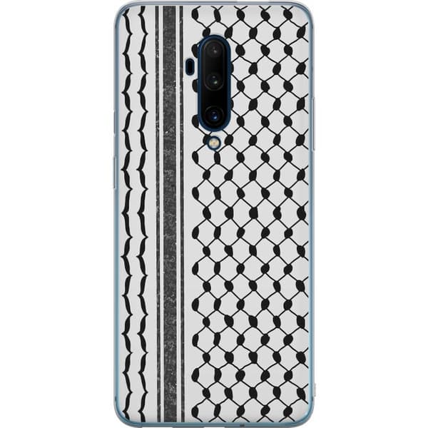 OnePlus 7T Pro Gennemsigtig cover Palæstinensisk mønster - inspireret af traditionel stil keffiyeh-stof
