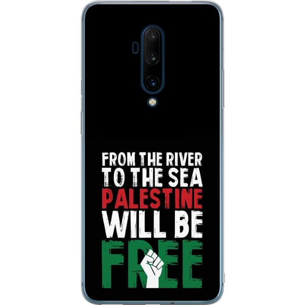 OnePlus 7T Pro Läpinäkyvä kuori Vapauta Palestiina