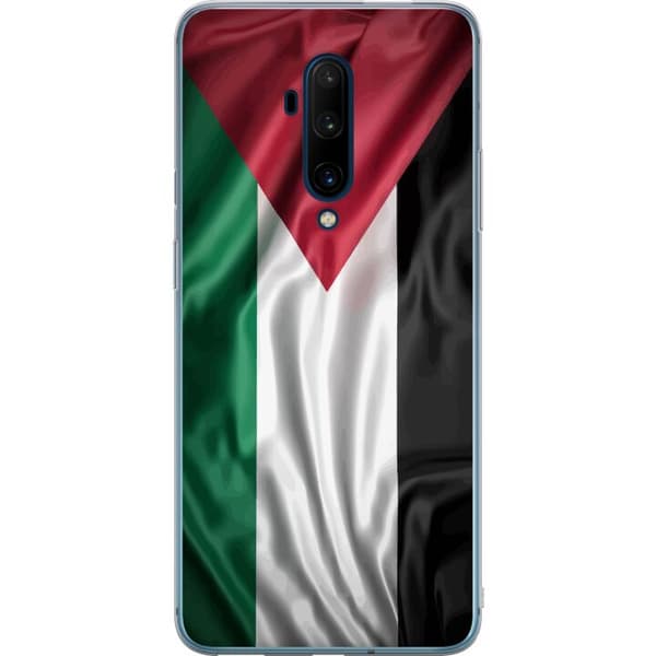 OnePlus 7T Pro Gennemsigtig cover Palestinaflaget – ikonisk frihedssymbol i rød, sort, hvid og grøn