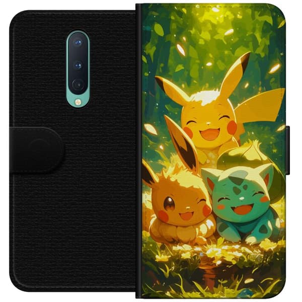 OnePlus 8 Tegnebogsetui Pixelmonster spillestil - farverig design til retro-elskende gamere