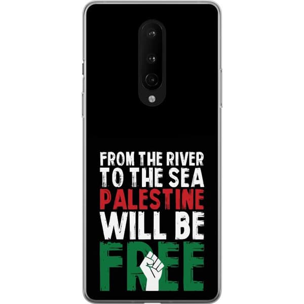 OnePlus 8 Gennemsigtig cover Fri Palæstina