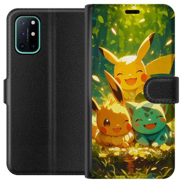 OnePlus 8T Lompakkokotelo Pixelmonster pelityyli - värikäs muotoilu retroa rakastaville pelaajille