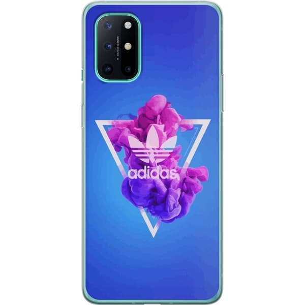 OnePlus 8T Genomskinligt Skal Adidas-inspirerad blå design – sportigt motiv med retrovibe i blå toner