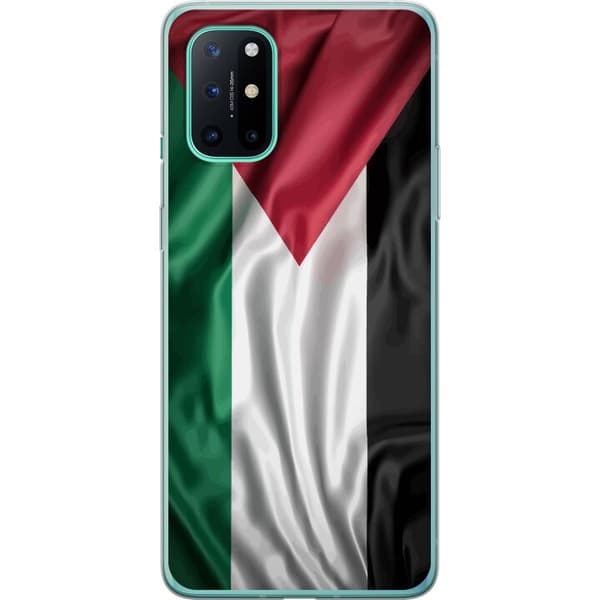 OnePlus 8T Gennemsigtig cover Palestinaflaget – ikonisk frihedssymbol i rød, sort, hvid og grøn