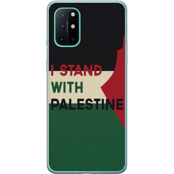 OnePlus 8T Genomskinligt Skal Stand with Palestine – solidaritetsdesign med starkt budskap