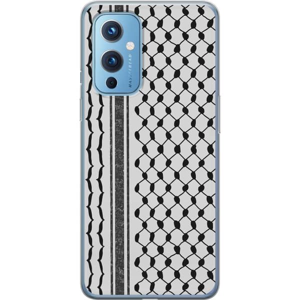 OnePlus 9 Gennemsigtig cover Palæstinensisk mønster - inspireret af traditionel stil keffiyeh-stof