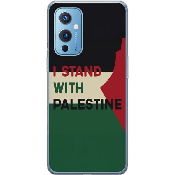 OnePlus 9 Gennemsigtig cover Stå sammen med Palæstina - solidaritetsdesign med en stærk besked