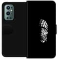 Miniatyrbillede 1 af 3: OnePlus 9 Pro Tegnebogsetui Keffiyeh-mønster - klassisk sort-hvid palæstinensisk tørklæde med kulturel betydning