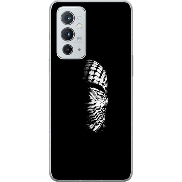 OnePlus 9RT 5G Genomskinligt Skal Keffiyeh-mönster – klassisk svartvit palestinasjal med kulturell tyngd