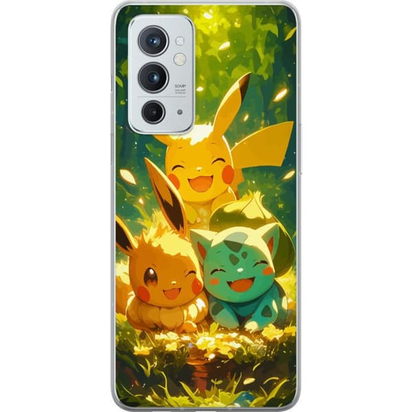 OnePlus 9RT 5G Genomskinligt Skal Pixelmonster spelstil – färgstark design för retroälskande gamers
