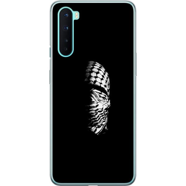 OnePlus Nord Gjennomsiktig deksel Keffiyeh-mønster - klassisk svart-hvit palestinsk sjal med kulturell betydning