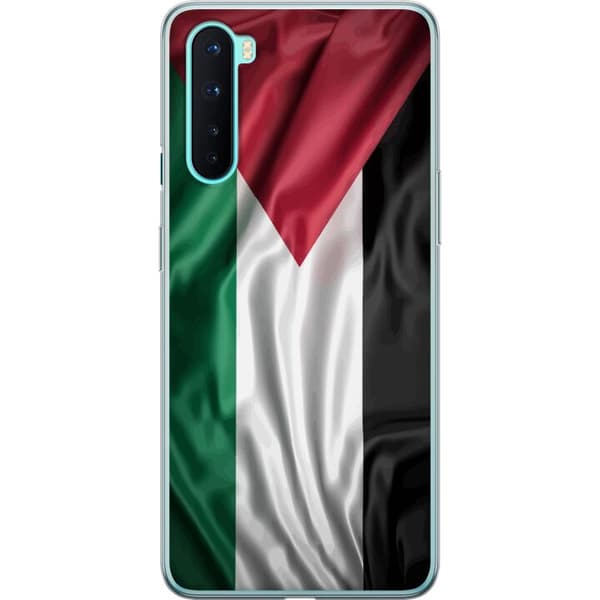 OnePlus Nord Genomskinligt Skal Palestinaflaggan – ikoniskt frihetsmotiv i rött, svart, vitt och grönt