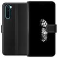 Miniatyrbilde 1 av 3: OnePlus Nord Lommeboketui Keffiyeh-mønster - klassisk svart-hvit palestinsk sjal med kulturell betydning