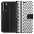Pikkukuva 1 / 3: OnePlus Nord Lompakkokotelo Palestiinalainen kuvio - perinteiseen tyyliin inspiroima keffiyeh-kangas
