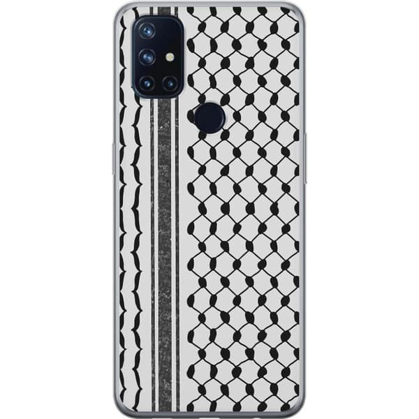 OnePlus Nord N10 5G Gennemsigtig cover Palæstinensisk mønster - inspireret af traditionel stil keffiyeh-stof