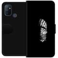 Miniatyrbilde 1 av 3: OnePlus Nord N100 Lommeboketui Keffiyeh-mønster - klassisk svart-hvit palestinsk sjal med kulturell betydning