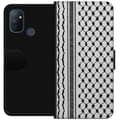 Miniatyrbilde 1 av 3: OnePlus Nord N100 Lommeboketui Palestinsk mønster - inspirert av tradisjonell stil keffiyeh-stoff