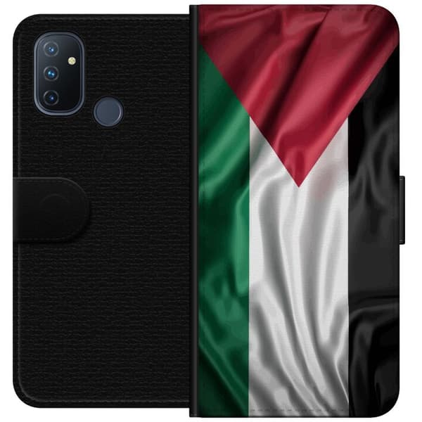 OnePlus Nord N100 Lommeboketui Palestinaflagget – ikoniskt symbol på frihet i rødt, svart, hvitt og grønt