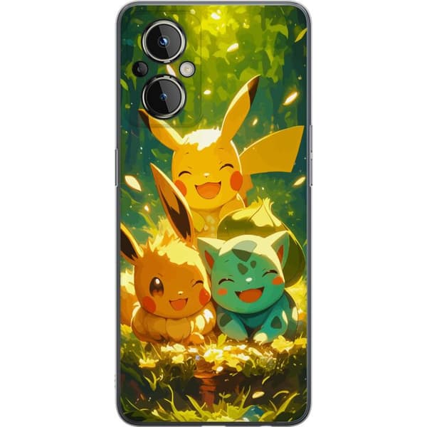 OnePlus Nord N20 5G Gjennomsiktig deksel Pixelmonster spillstil - fargerik design for retro-elskende spillere