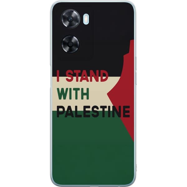 OnePlus Nord N20 SE Gjennomsiktig deksel Stå opp for Palestina - solidaritetsdesign med en sterk melding