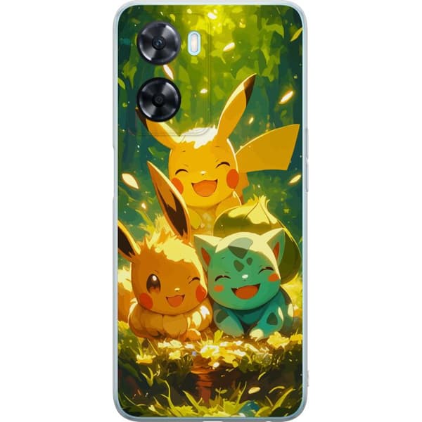 OnePlus Nord N20 SE Gjennomsiktig deksel Pixelmonster spillstil - fargerik design for retro-elskende spillere