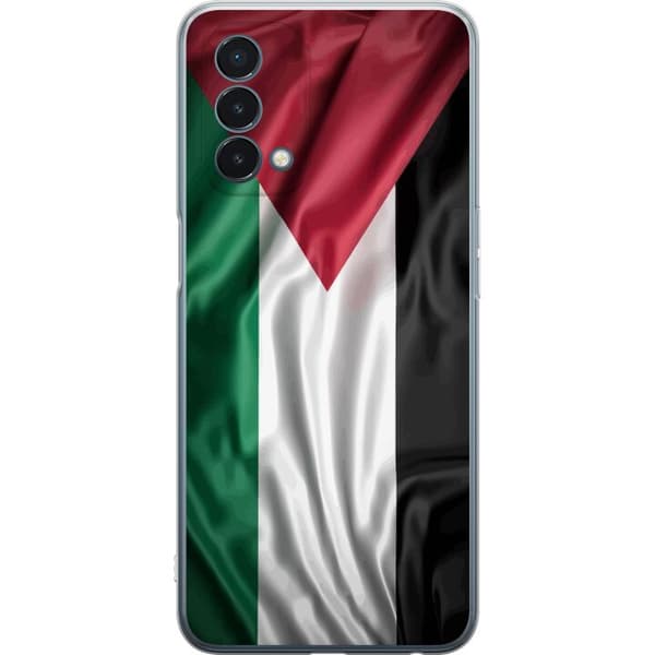 OnePlus Nord N200 5G Gjennomsiktig deksel Palestinaflagget – ikoniskt symbol på frihet i rødt, svart, hvitt og grønt