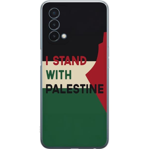 OnePlus Nord N200 5G Gjennomsiktig deksel Stå opp for Palestina - solidaritetsdesign med en sterk melding