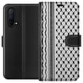 Miniatyrbillede 1 af 3: OnePlus Nord CE 5G Tegnebogsetui Palæstinensisk mønster - inspireret af traditionel stil keffiyeh-stof